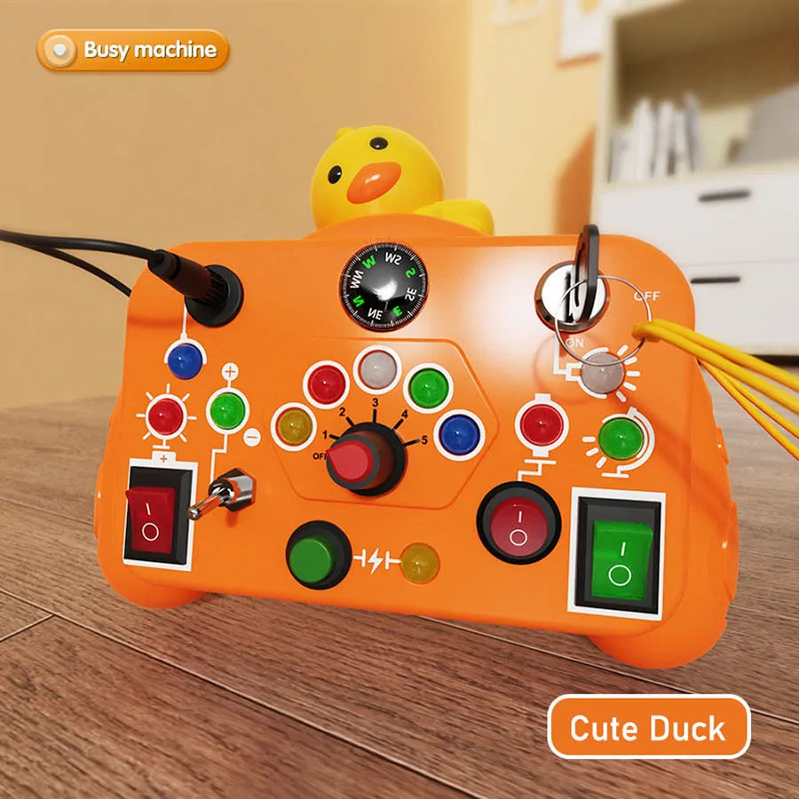 Children’s Educational Busy Toy – Cartoon Animal Early Learning Cognitive Game Machine