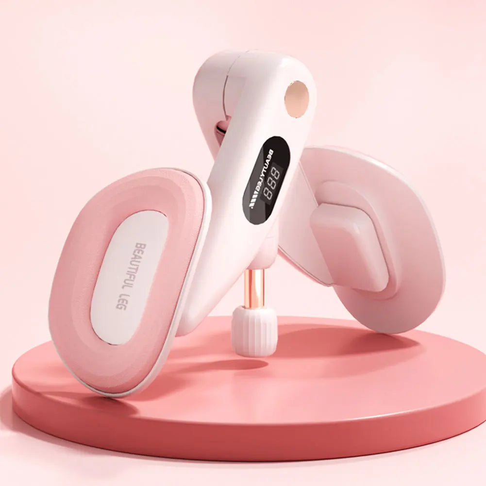 Adjustable Thigh Master & Pelvic Floor Trainer with Counter for Women
