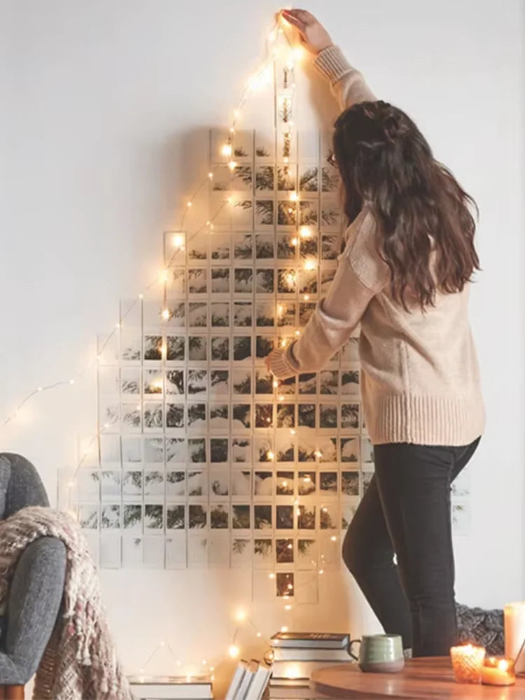 Fairy String Lights – 1/5/10pcs Battery-Powered LED Garland for Home & Holiday Decor