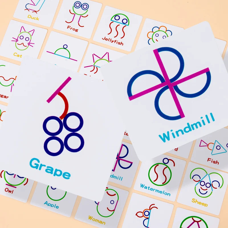 Kids Wooden Shape Board – Montessori Early Education Puzzle & Building Toy