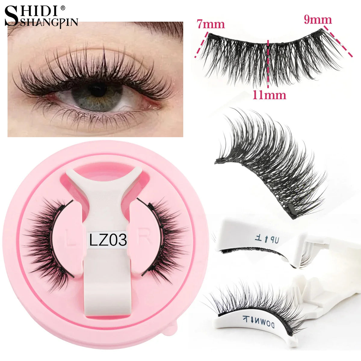 LashLuxe™ – Reusable Magnetic Mink Lashes & Tweezers Set for Effortless Glam