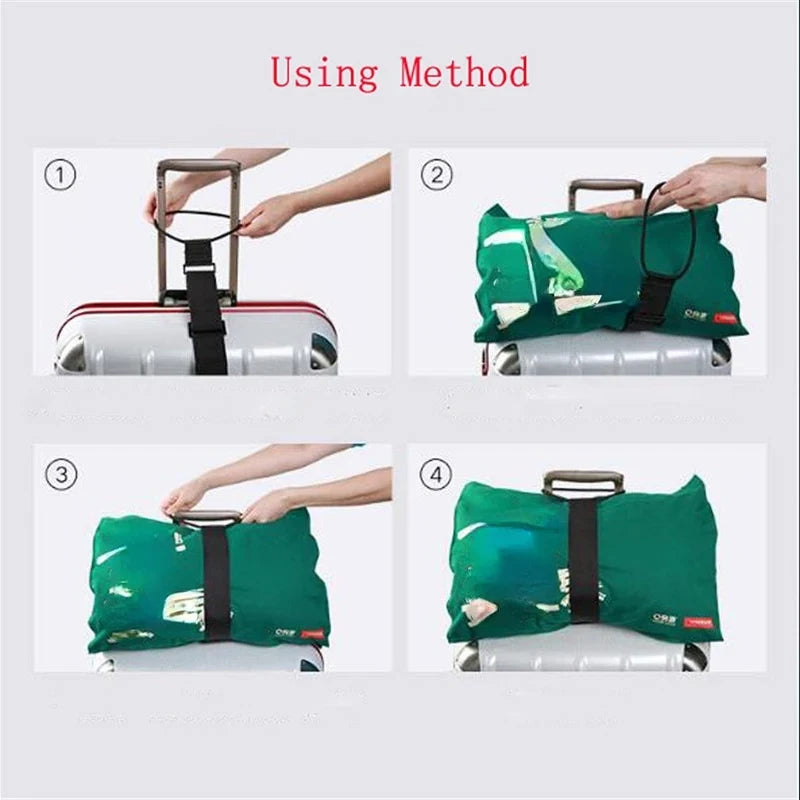 Adjustable Elastic Luggage Strap Carrier Strap Baggage Bungee Belts Suitcase Travel Security Carry On Straps