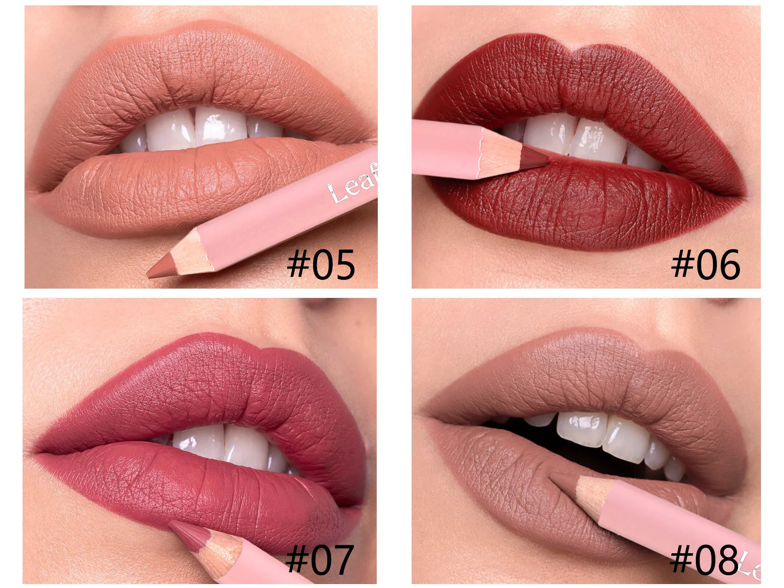 12-Color Matte Lipliner Pencil – Waterproof, Plumping & Long-Lasting Lip Contour Makeup