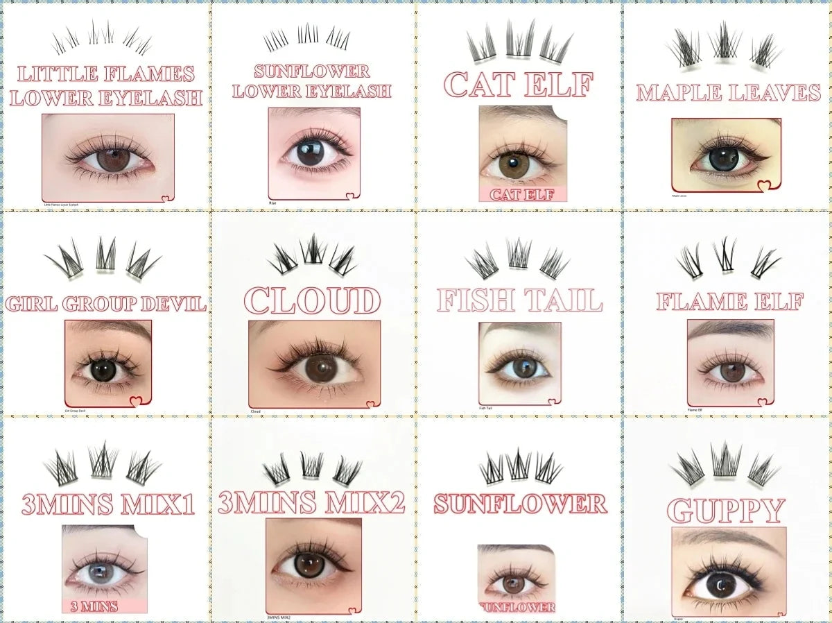 32 Rows Large Capacity Eyelash Extensions Professional Individual Cluster DIY Natural False Lashes