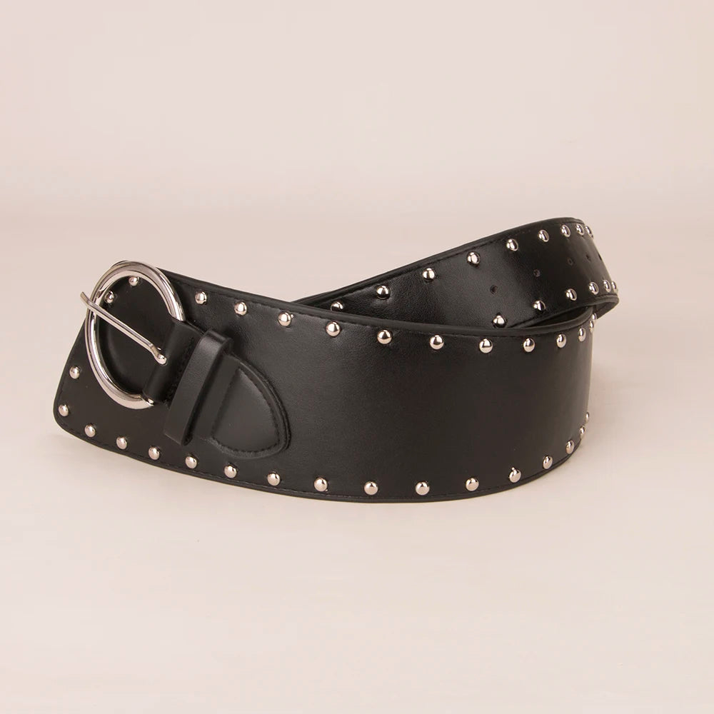 Ladies' rivet Pin buckle bronze Stud Buckle external belts For Women girdle Decorate waist Corset Pung Cowgirl On Dress Coat