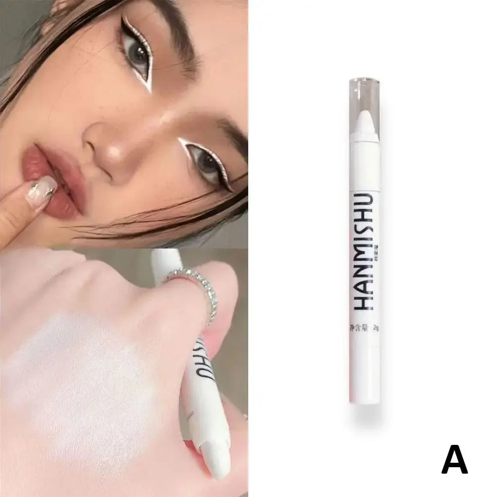 Shimmer Highlight Stick – Glitter White Eyeshadow Pencil for Bright & Dazzling Eyes