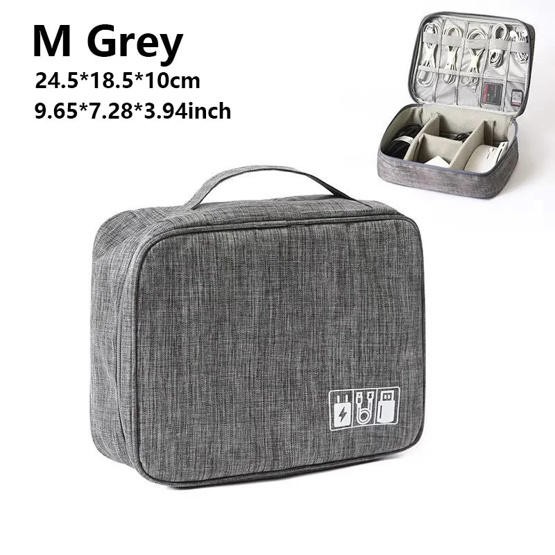 Cable Storage Bag Waterproof Digital Electronic Accessories Organizer Portable Travel Cable Organizer Case for cable Charger