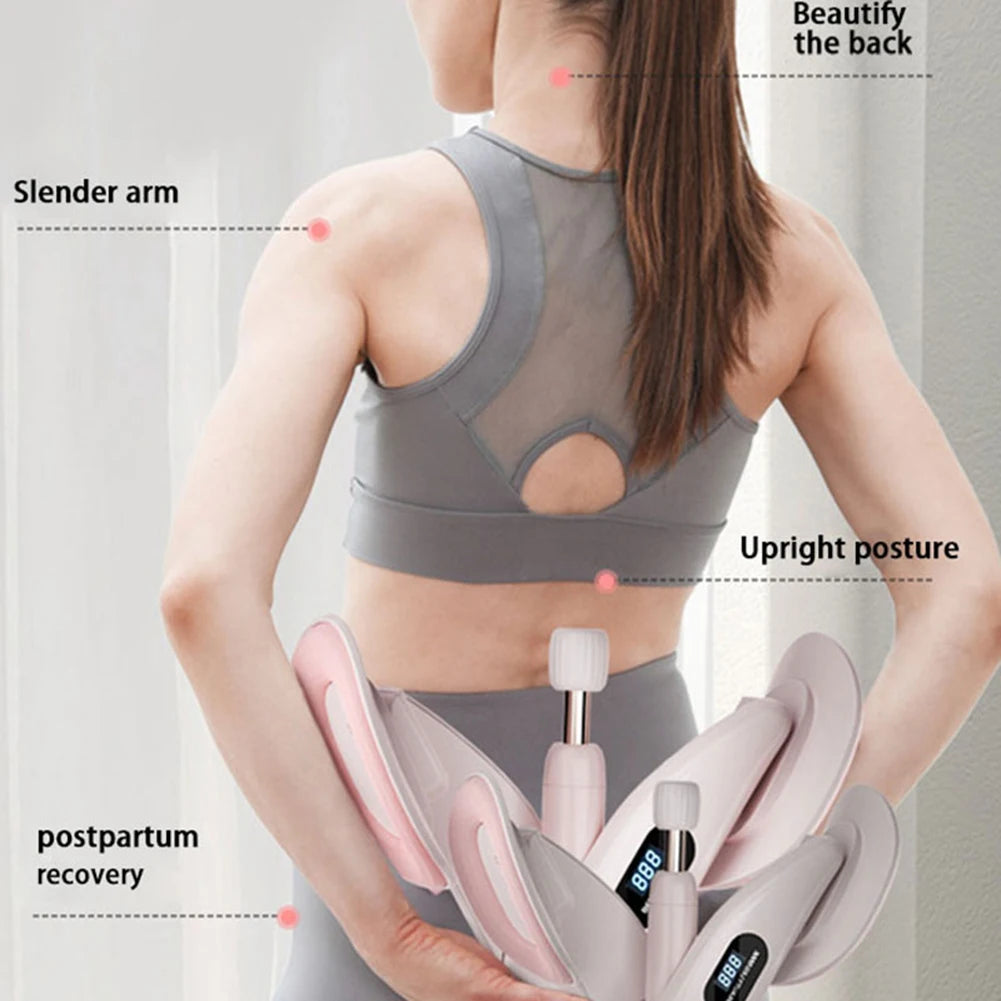 Adjustable Thigh Master & Pelvic Floor Trainer with Counter for Women