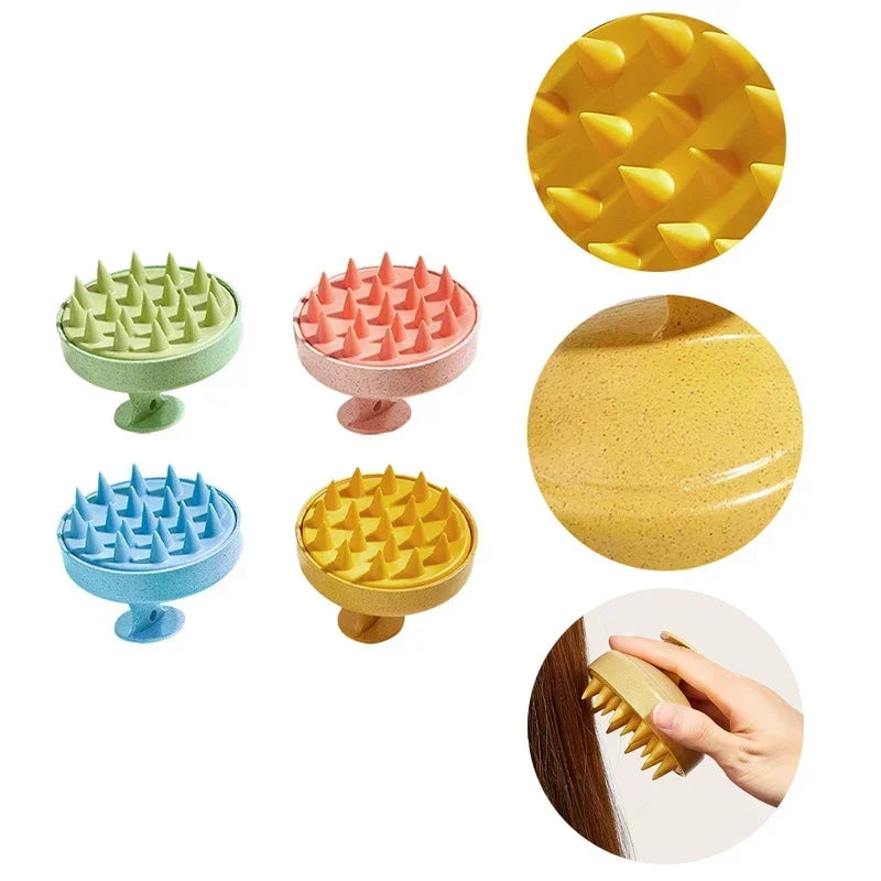 Soft Scalp Massage & Cleansing Brush – Wet & Dry Hair Care Brush for Deep Scalp Conditioning & Relaxation
