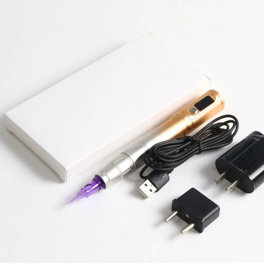 Wireless Permanent Makeup Machine Kit – Microblading Eyebrow & Lip Tattoo Gun for PMU & Scalp