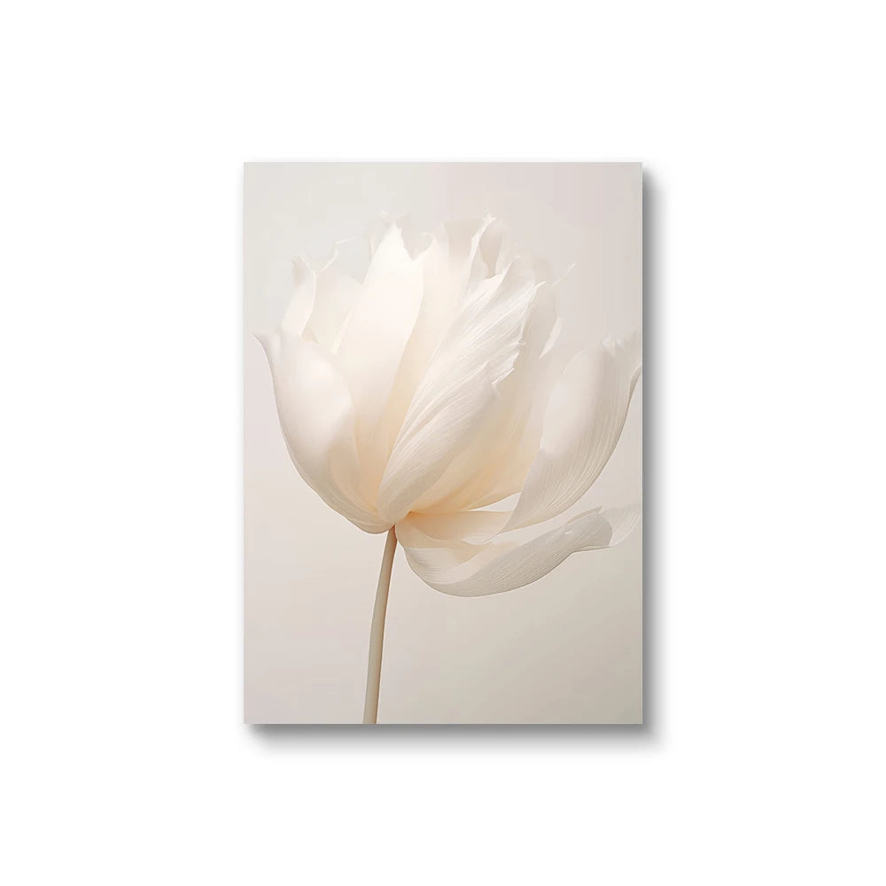1/3pcs Frameless Nordic Peony Canvas – Modern Floral Wall Art for Home Décor