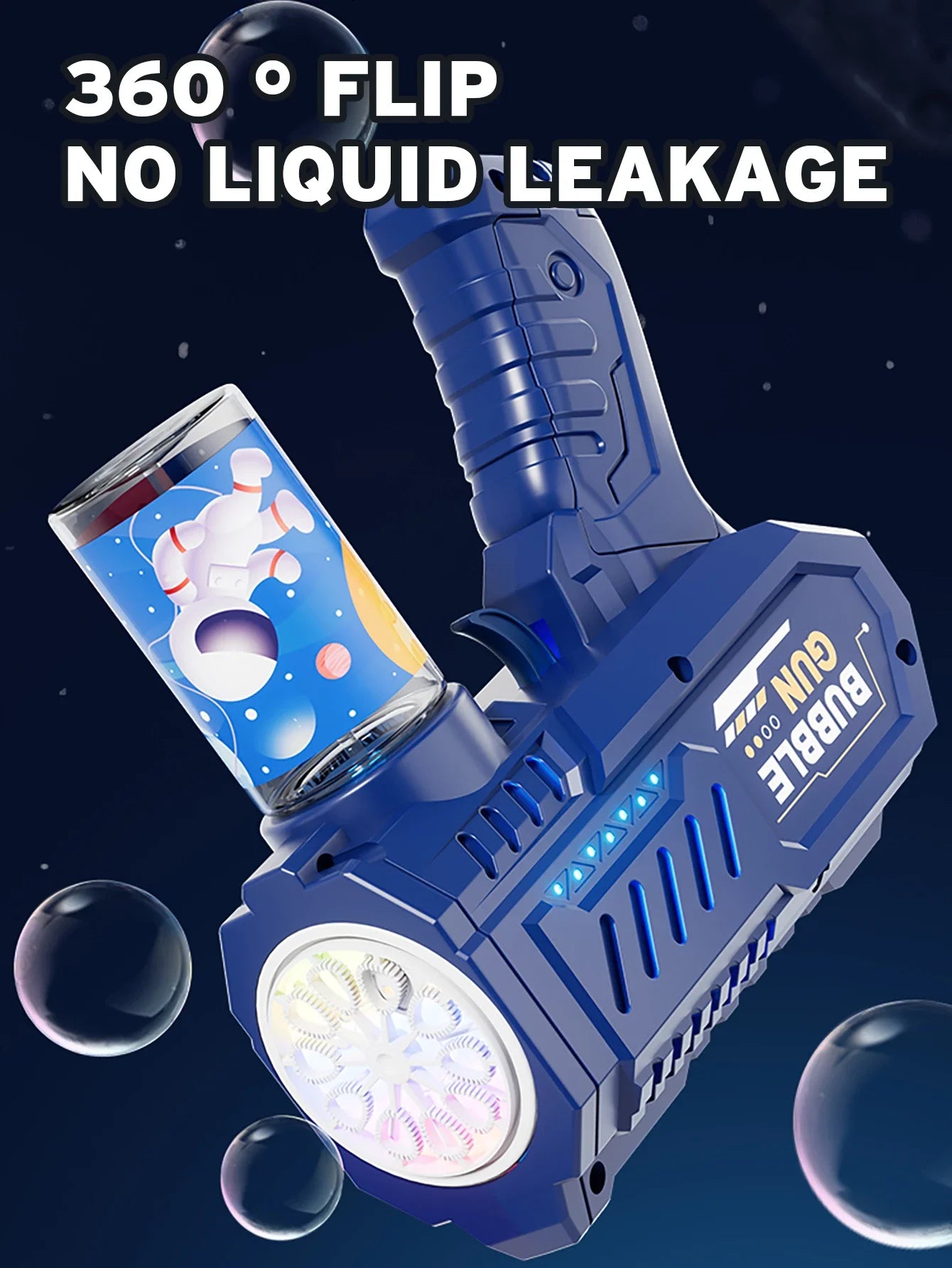 Rocket Bubble Gun – Fully Automatic Bubble Machine for Kids Outdoor Fun