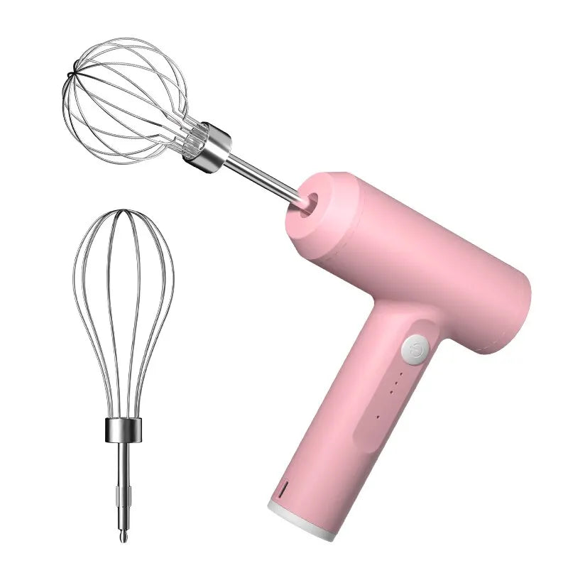 Wireless 3-Speed Electric Food Mixer Portable Egg Beater for Baking