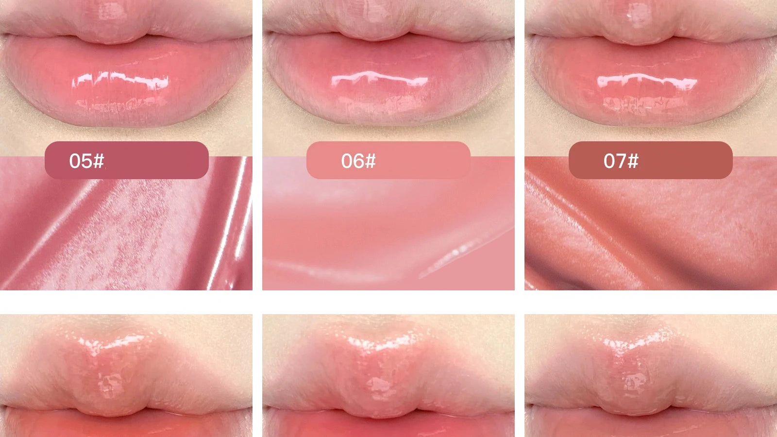 FLORTTE 10-Color Lip Palette – Glossy, Moisturizing & Pigmented Lip Gloss & Lipstick Set