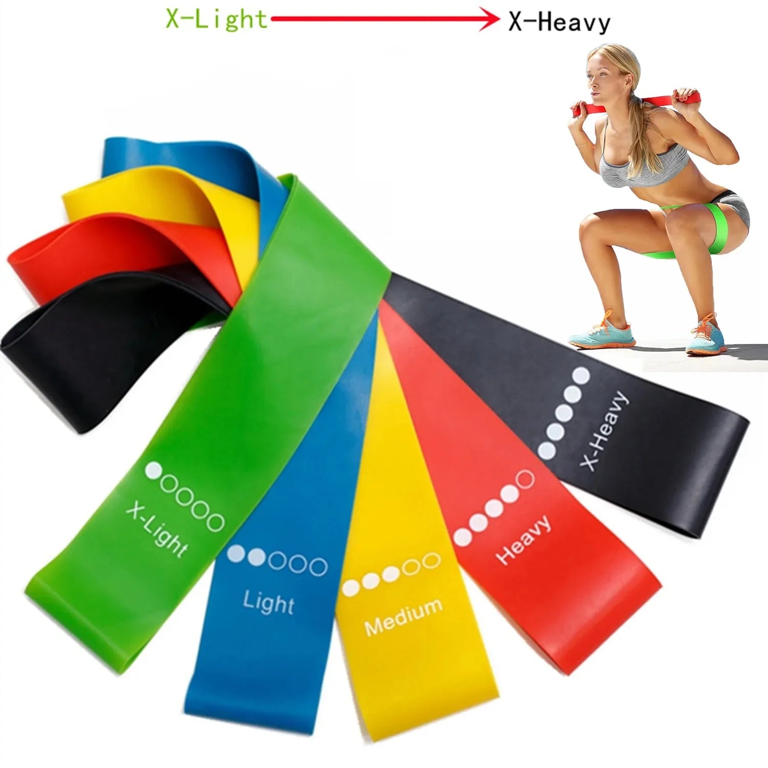 Yoga Rally Circle Resistance Bands Set – Elastic Loop Strength Training & Portable Workout Expander