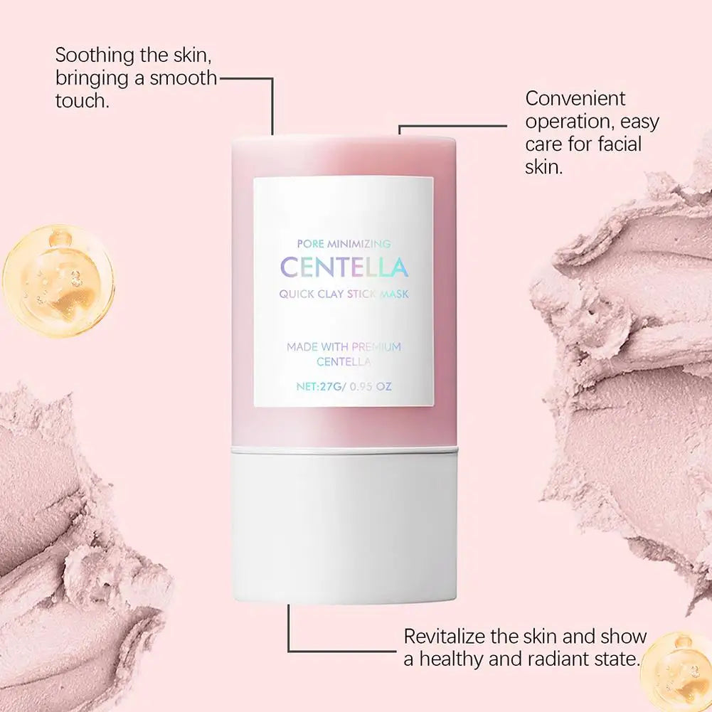 Centella Clay Stick Mask – 27g Hydrating, Pore Minimizing & Brightening Facial Skincare Stick
