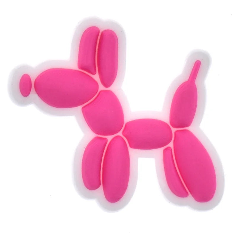 Hot Sales 1Pcs Pink Shoe Charms for Crocs Accessories Pin Shoe Wristband Croc Decorations Buckle Girls Women Party Gifts