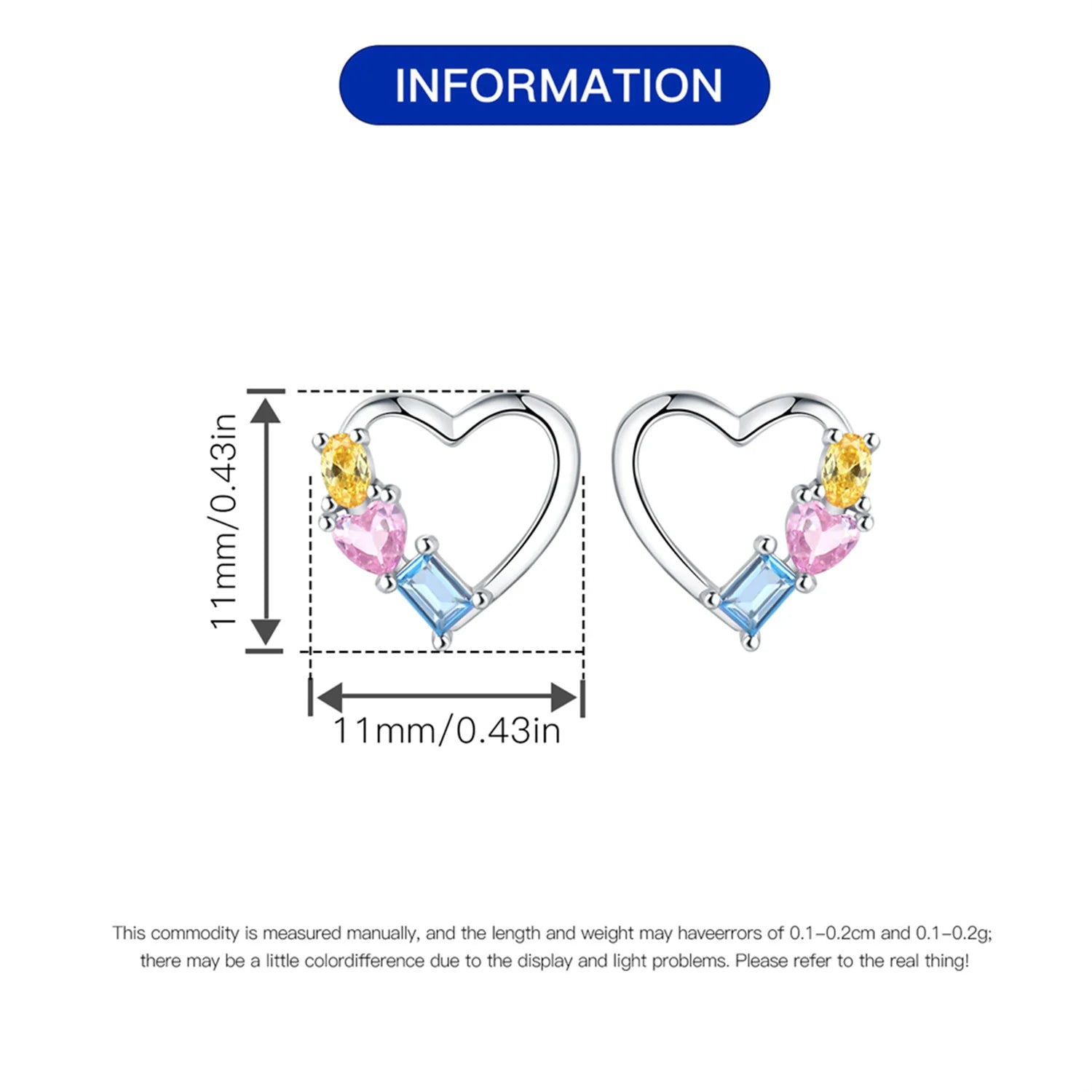 925 Sterling Silver Pink Heart Bow Stud Earrings – Elegant Gift for Women