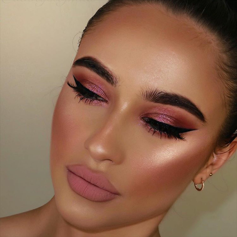 Huda Naughty Nudes Eyeshadow Palette – 18 Color Shimmer, Matte & Metallic, Waterproof Long-Lasting Nude Pigments