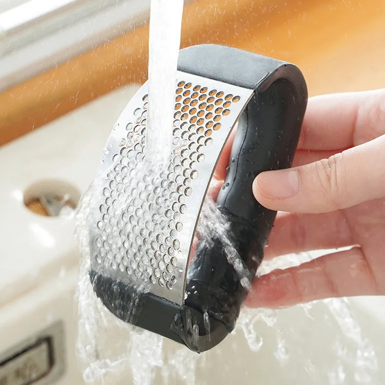 Stainless Steel Garlic Press Crusher Manual Mincer Tool