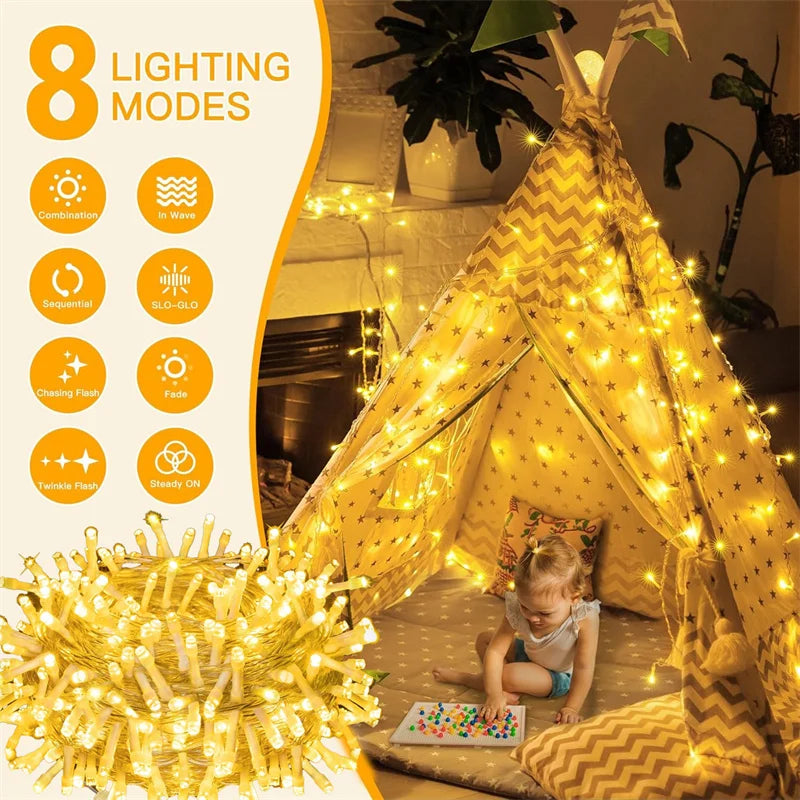 100M LED String Lights – Waterproof Fairy Garland for Wedding, Outdoor, Party & Christmas Decor