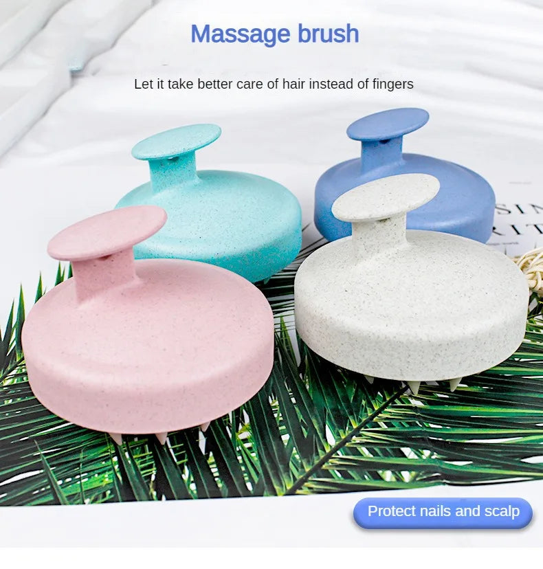 Soft Scalp Massage & Cleansing Brush – Wet & Dry Hair Care Brush for Deep Scalp Conditioning & Relaxation