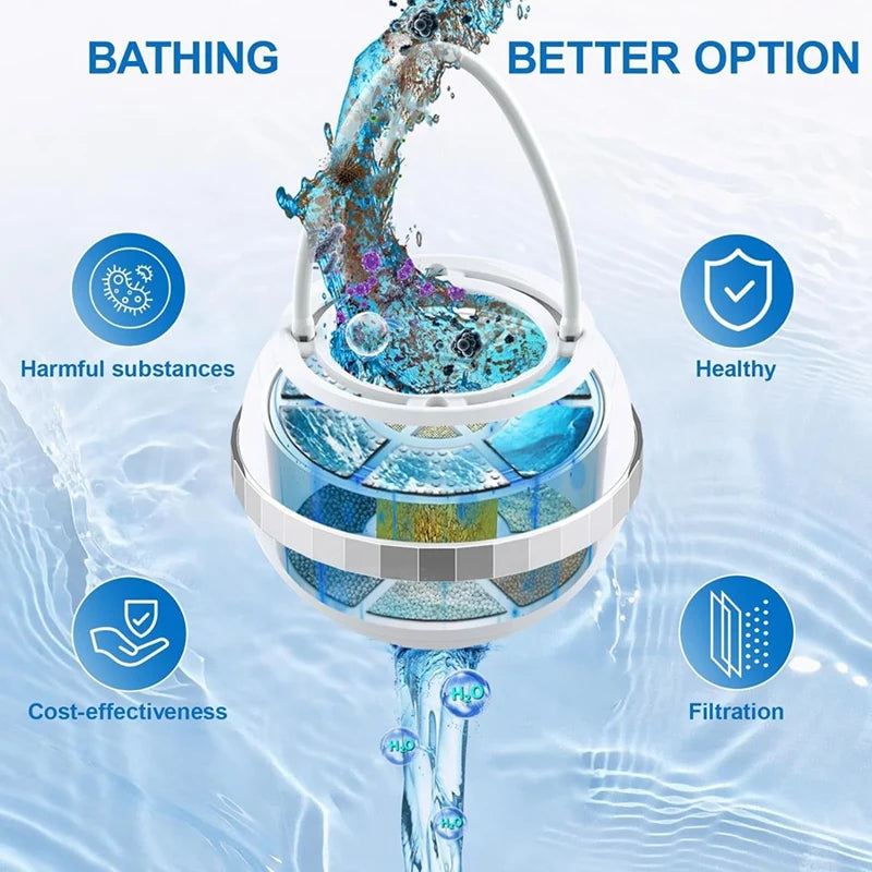 Tub Filter For Bathtub Bath Filter For Tub Bathtub Water Filter 8-Layer Filtration Making Skin And Hair Healthier