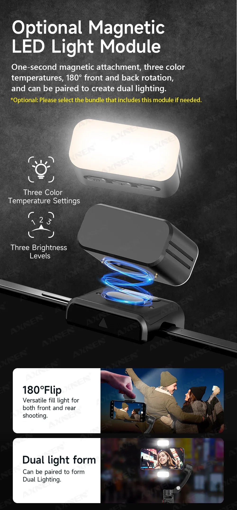 3-Axis Handheld Gimbal Stabilizer for Smartphone – Anti-Shake Video Tripod with Selfie Mode for iPhone & Xiaomi