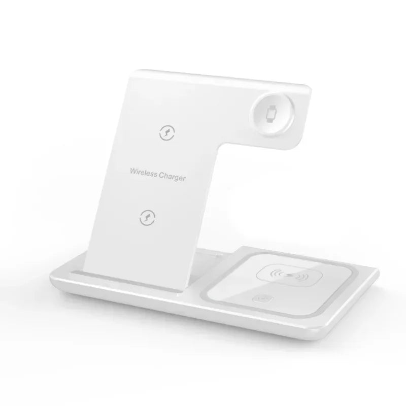 Foldable Wireless Charger Station for iPhone, Apple Watch & AirPods Fast Charging Dock