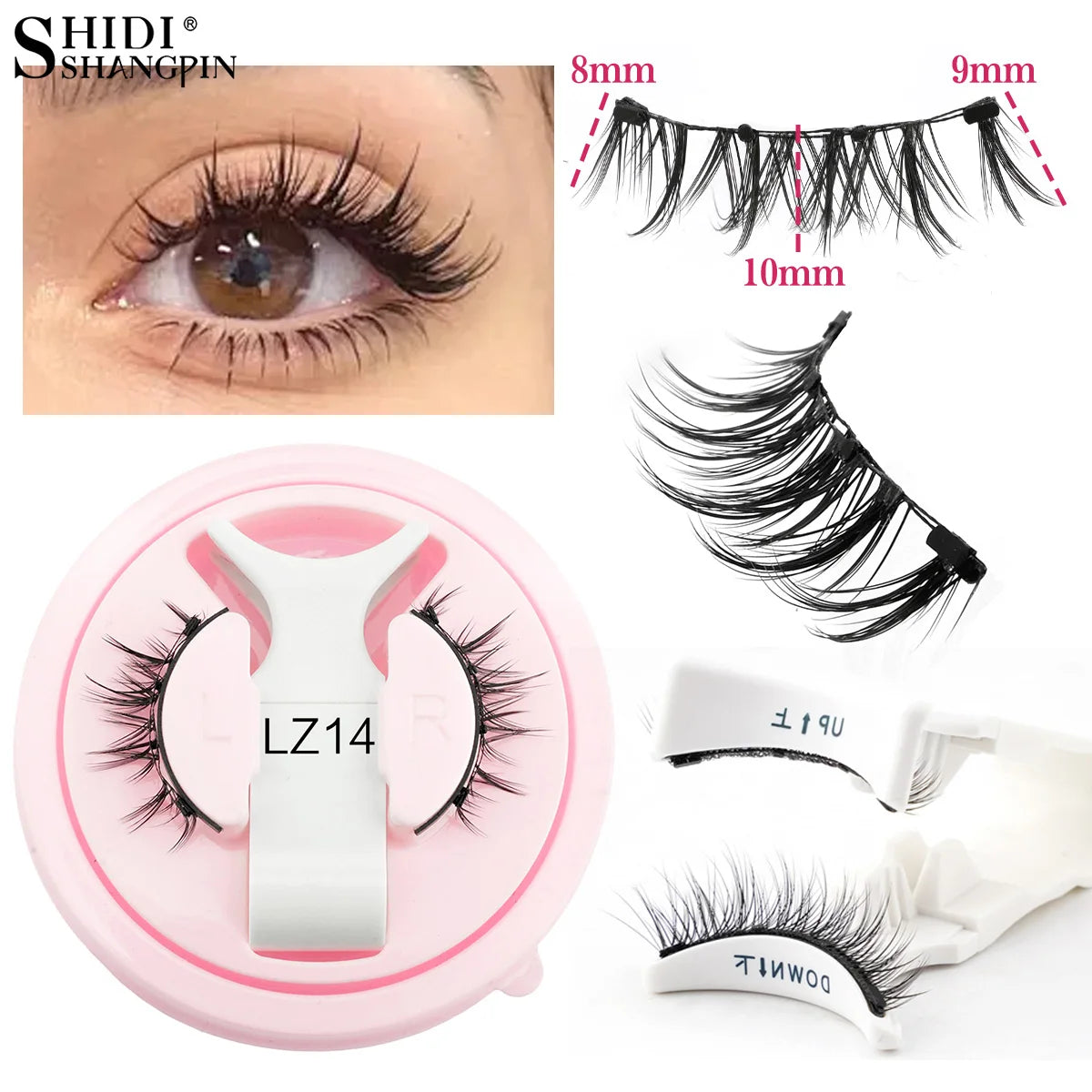 LashLuxe™ – Reusable Magnetic Mink Lashes & Tweezers Set for Effortless Glam
