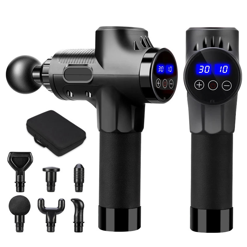 Fascial Massage Gun – Electric Percussion Pistol Massager for Deep Tissue, Muscle Relaxation, Neck & Back Pain Relief