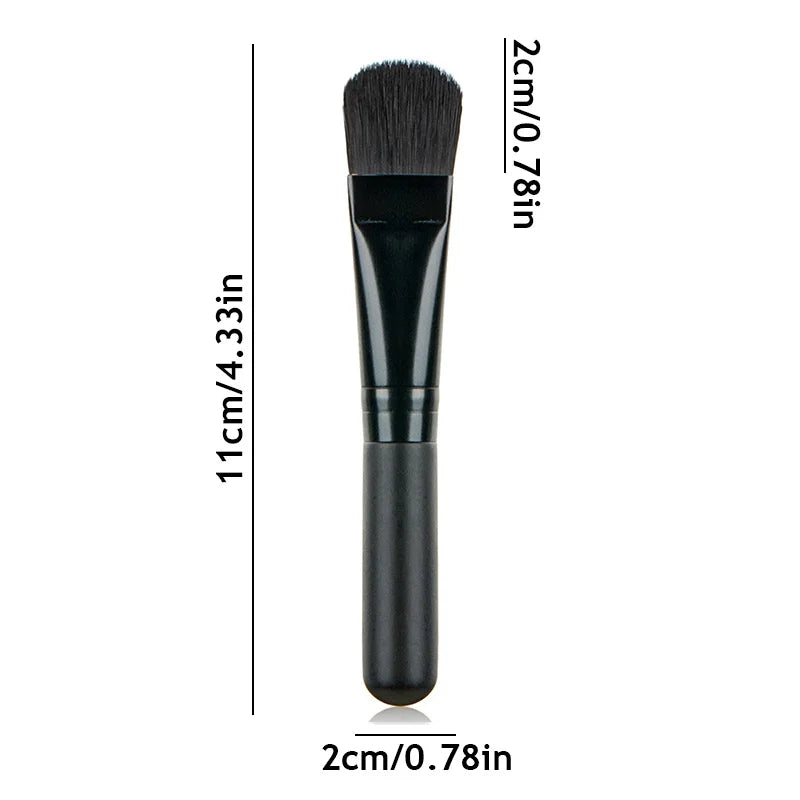 Flat Face Mask Brush – Soft Hair Applicator for Facial Cleansing, Foundation & Concealer