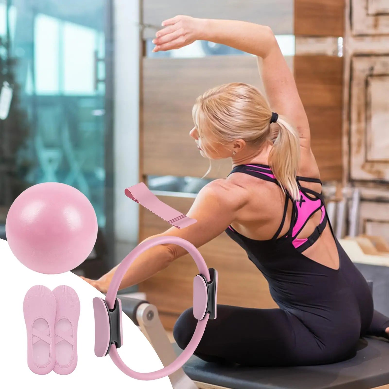 Pilates Ball & Ring Set Fitness Equipment for Pregnancy & Postpartum