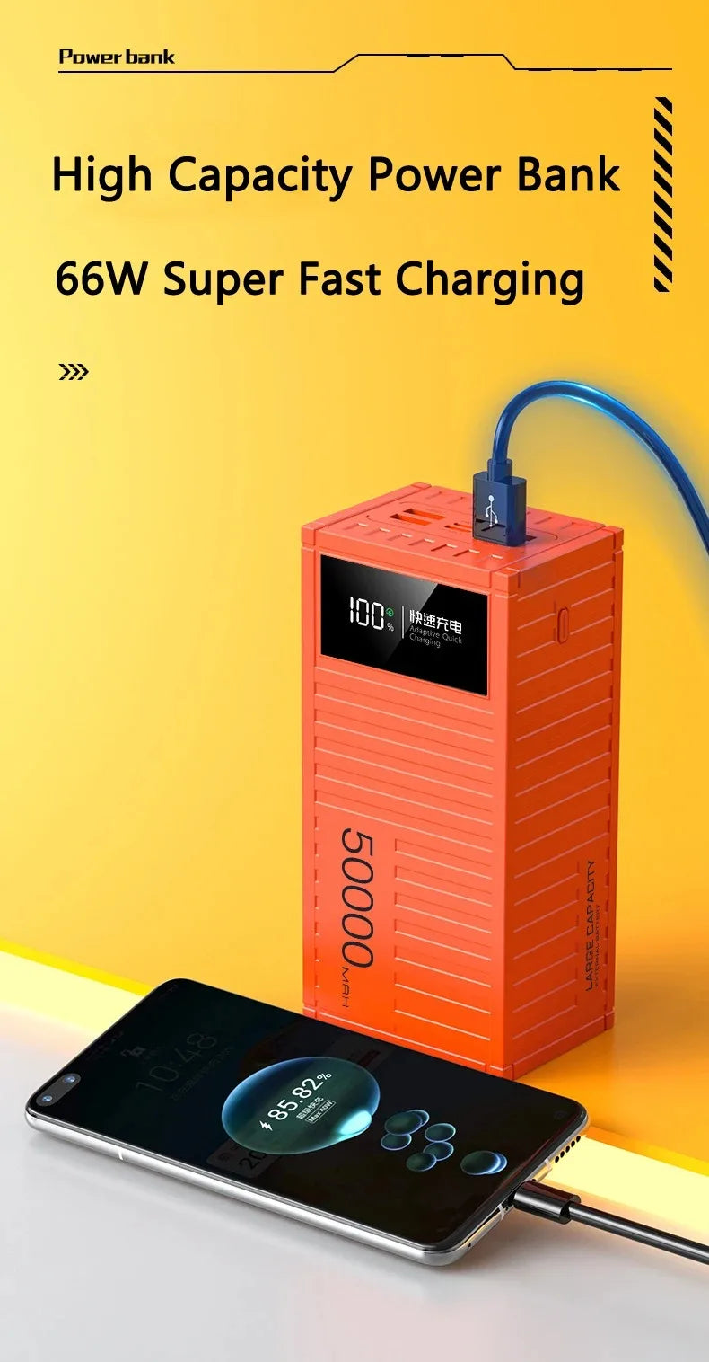 Xiaomi 50000mAh Large Capacity Portable Charging Power Bank With 6 Interfaces Supporting 120W Fast Charging Suitable For iPhone
