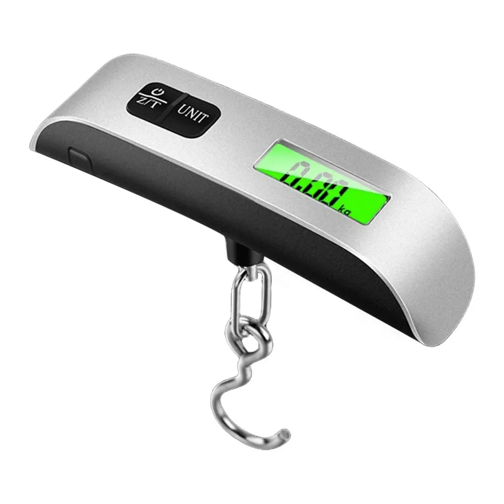 50kg/110lb Portable Digital Luggage Weight Scale LCD Display Electronic Hanging Suitcase Travel Weighs Portable Scale
