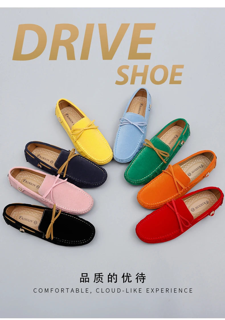 Pink Tassel Moccasin Loafers for Men – European Style Formal Dress & Party Shoes