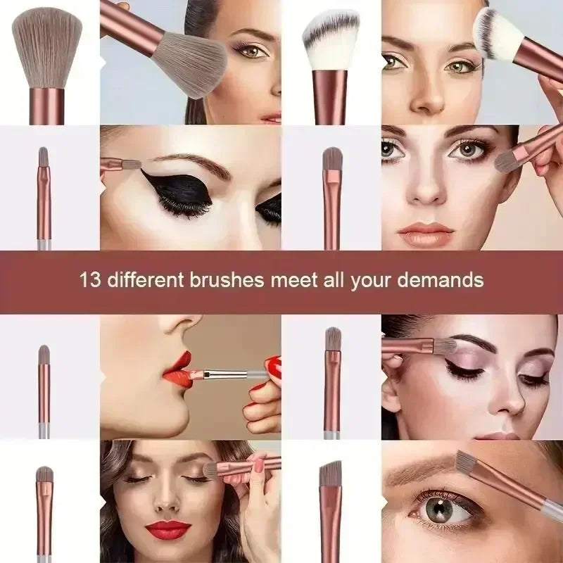 Professional Makeup Brush Set – Soft Fluffy Cosmetic Brushes for Foundation, Powder & Eyeshadow