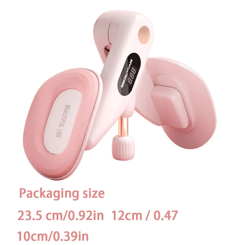 Adjustable Thigh Master & Pelvic Floor Trainer with Counter for Women