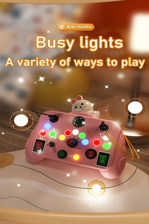 Children’s Educational Busy Toy – Cartoon Animal Early Learning Cognitive Game Machine