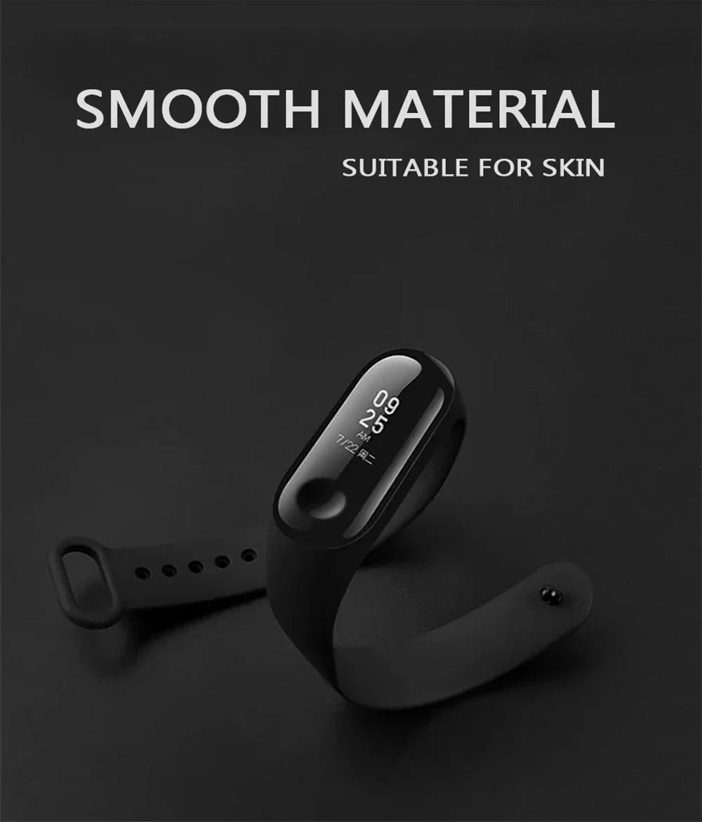 Strap for Xiaomi Mi Band 3 4 5 6 7 Sport Bracelet Silicone Wrist Strap For Xiaomi Mi Band 7 6 5 4 3 Bracelet (Excluding watch)