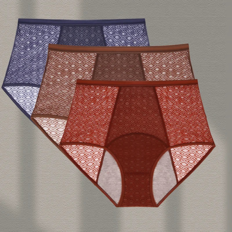 3Pcs Women's Menstrual Panties New XS-XL Size Seamlessn ylon Female Underwear Breath able Incontinence Leak Proof Lingerie