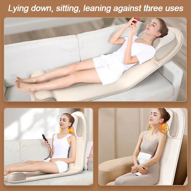 Cervical and Lumbar Massage Cushion Home Full Body SPA Massage Cushion Constant Temperature hot Compress Massage Cushion