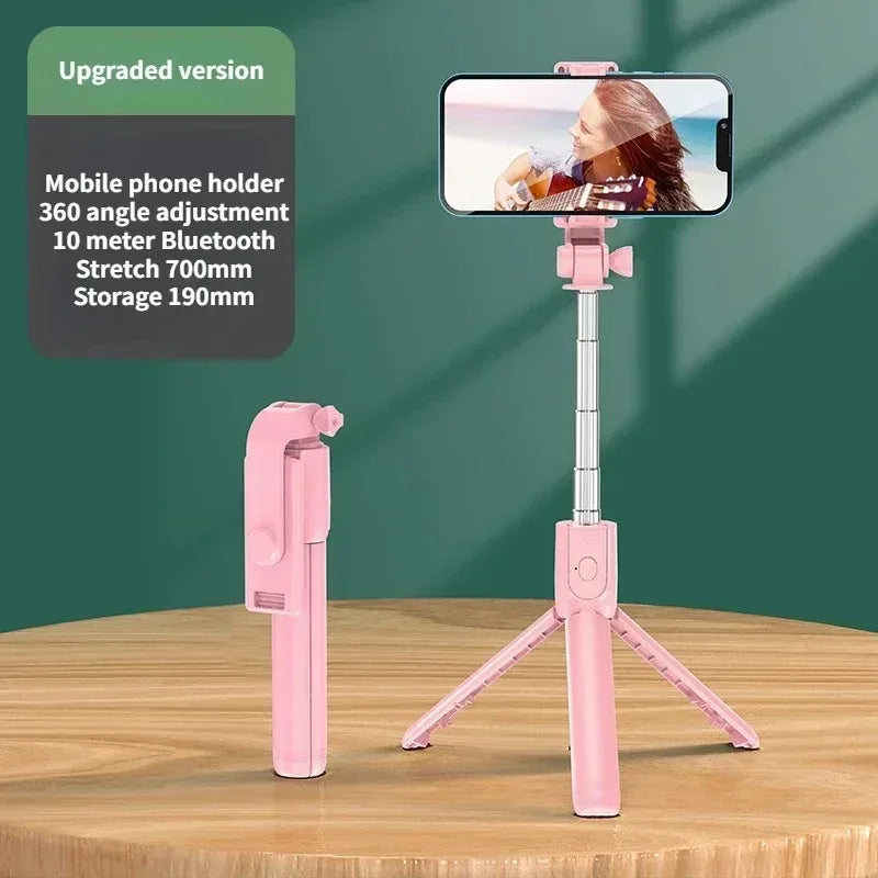 Wireless Selfie Stick Tripod with LED Light & Bluetooth Remote – Extendable Phone Stand for iPhone, Android & TikTok Live Streaming