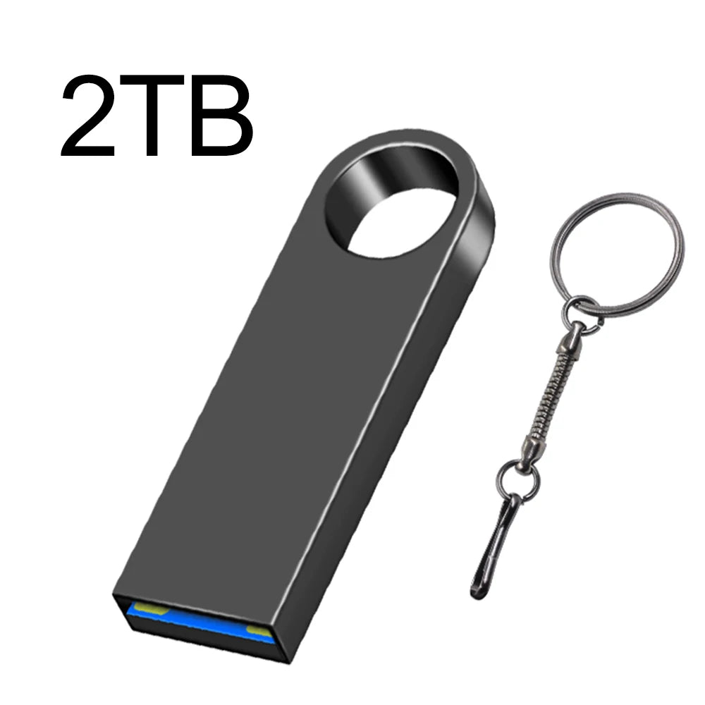 Metal USB 3.0 Flash Drive 2TB – High-Speed Pendrive for Laptop, PC, Xiaomi & MIJIA Devices