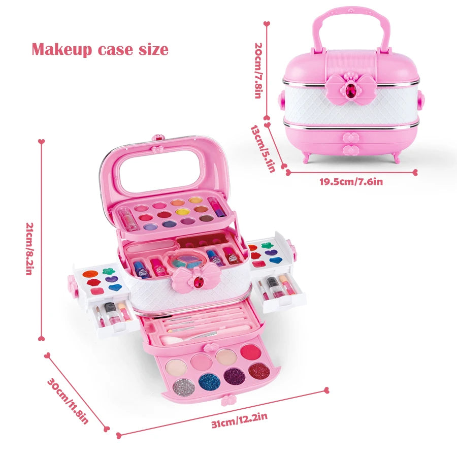 Kids Washable Makeup Kit – Real Toddler-Friendly Makeup Set for Girls