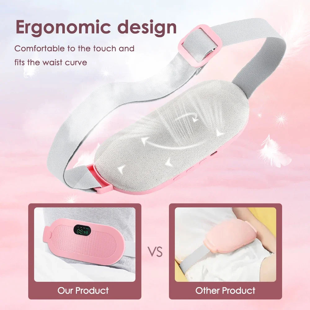 Rechargeable Heated Menstrual Waist Massager for Women