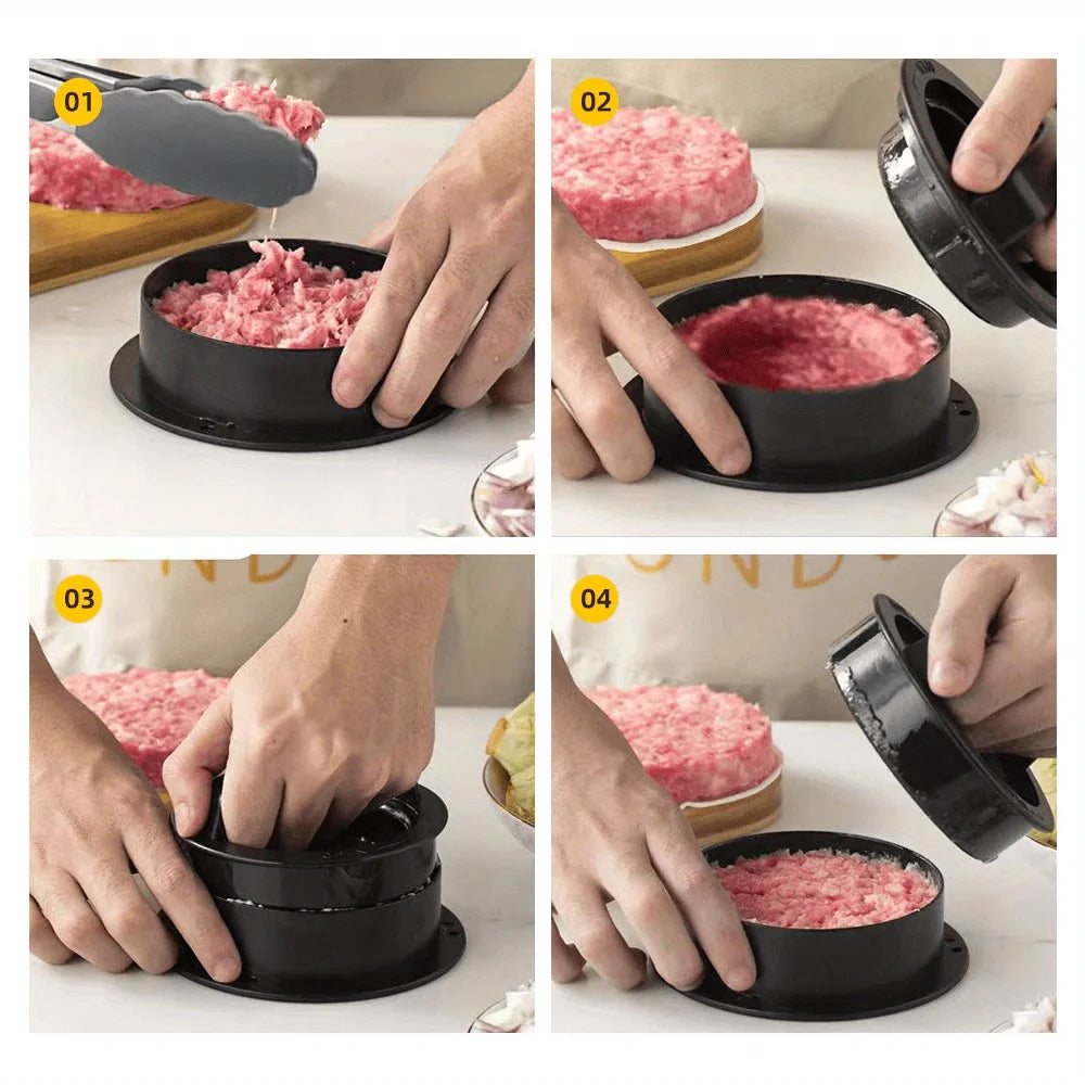 Non-Stick Hamburger & Meat Pie Mold Set for RV Kitchen – Multi-Purpose Cooking Tool