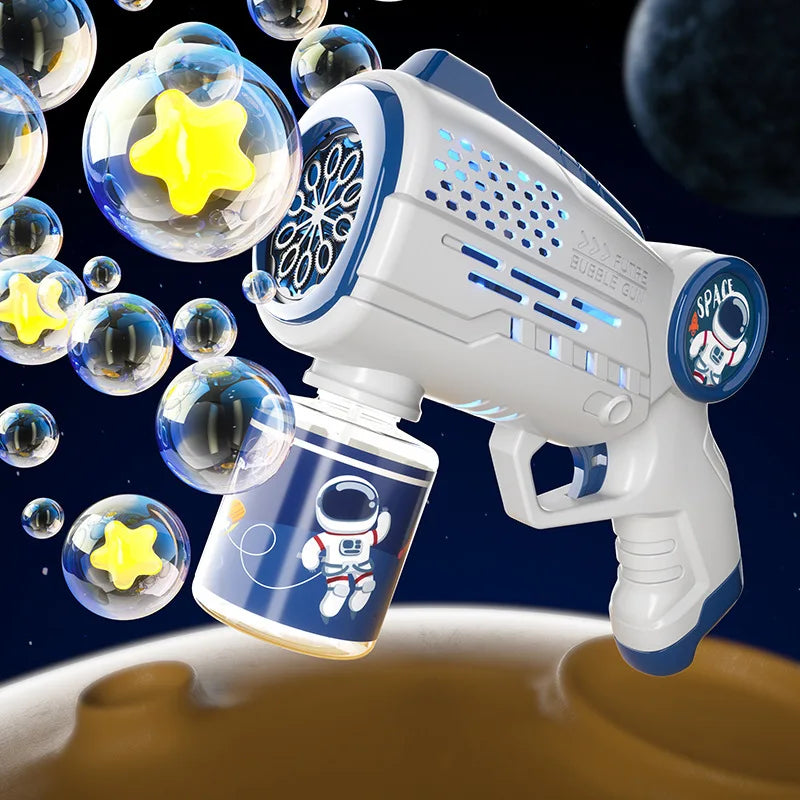 Astronaut Bubble Gun Toy – Fully Automatic Bubble Machine for Kids