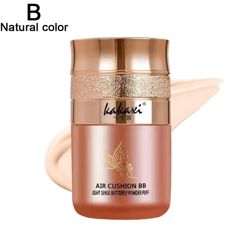 Butterfly Powder Puff BB Cream – Moisturizing, Whitening & Oil-Control Foundation