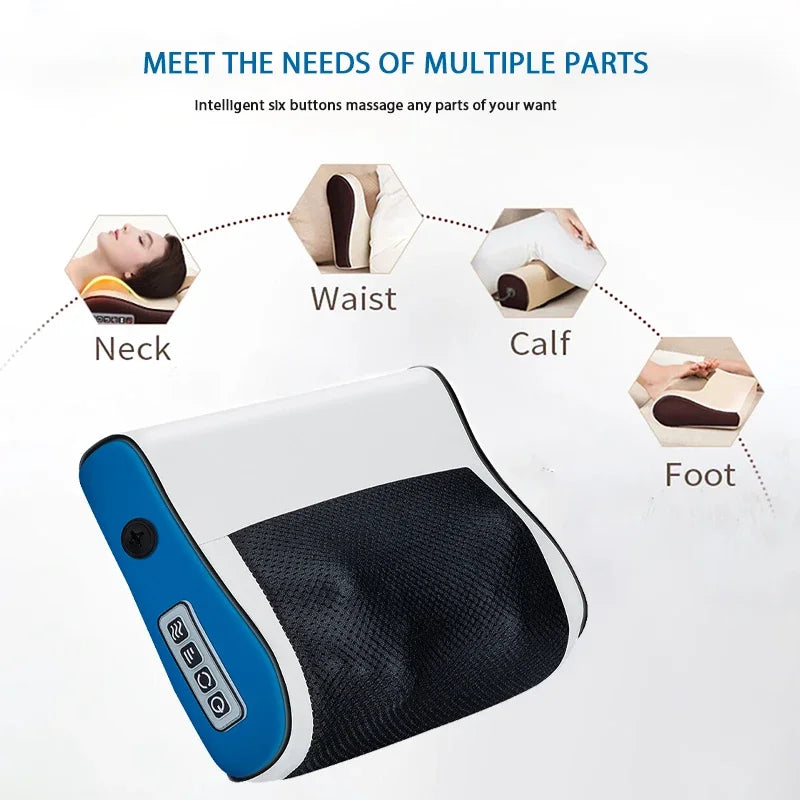 Multi-Functional Neck & Shoulder Massager – Adjustable Heat Kneading Massage Tool for Neck, Back, and Shoulder Pain Relief